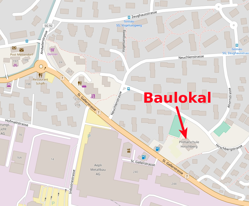 Karte Baulokal